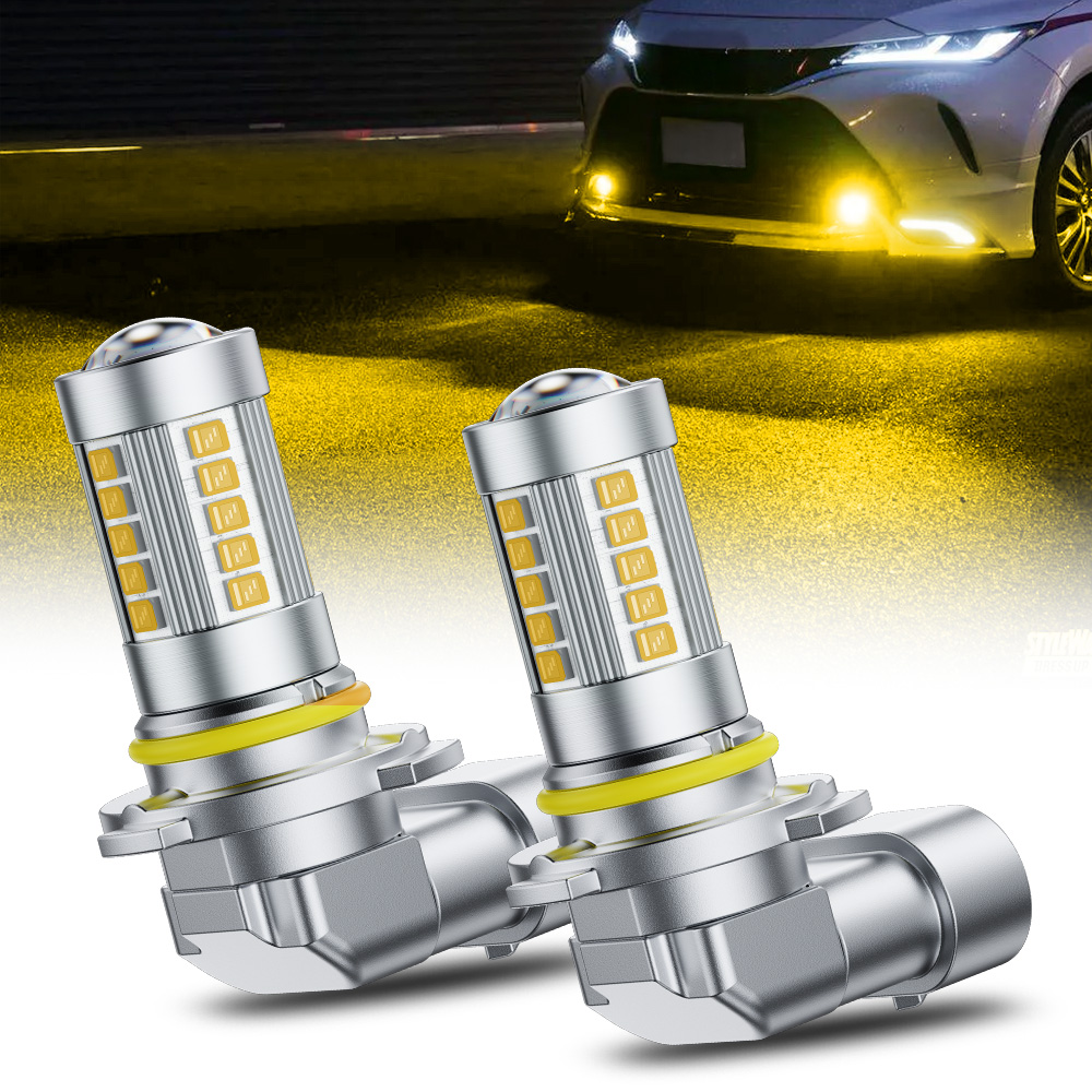 Led Fog Light H11 3000K Yellow - 2 шт. AUXITO 9006 HB4 светодиодные