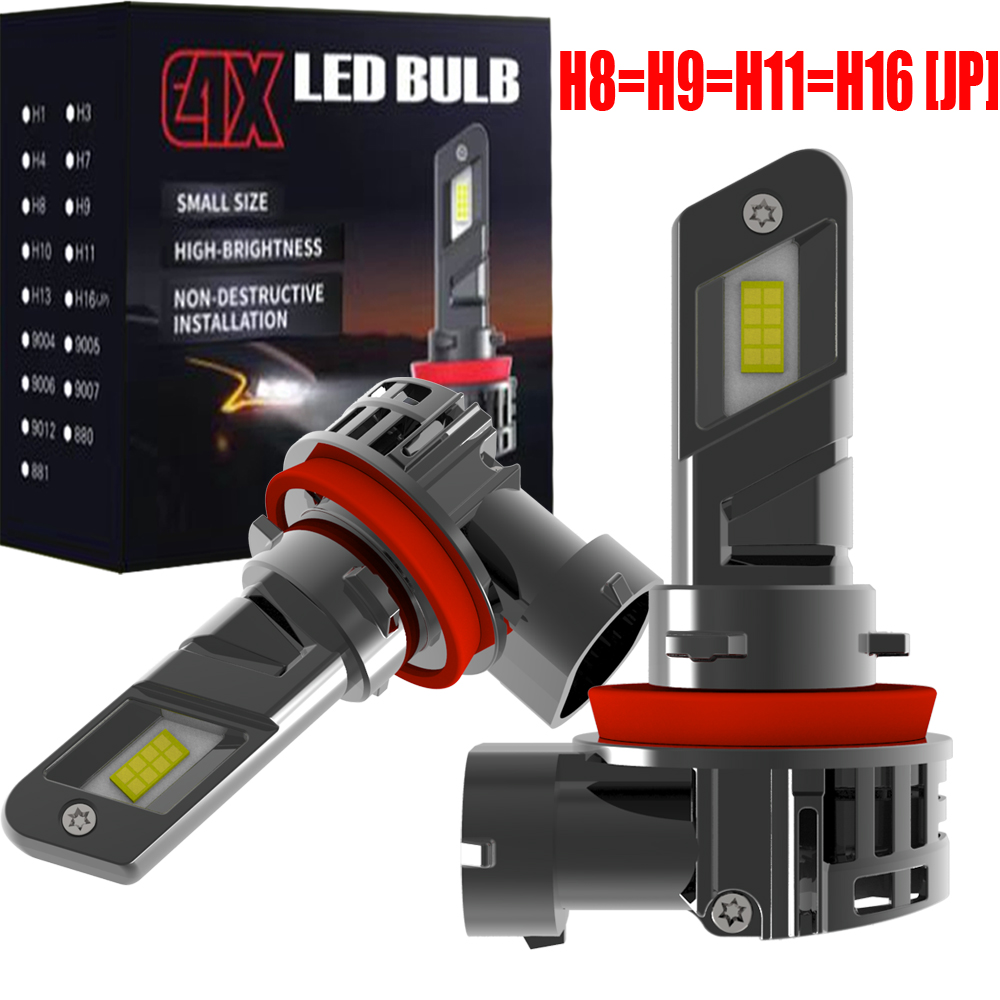 Led Headlight Bulb Canbus Error Free - 2 шт. 55 Вт H8 H9