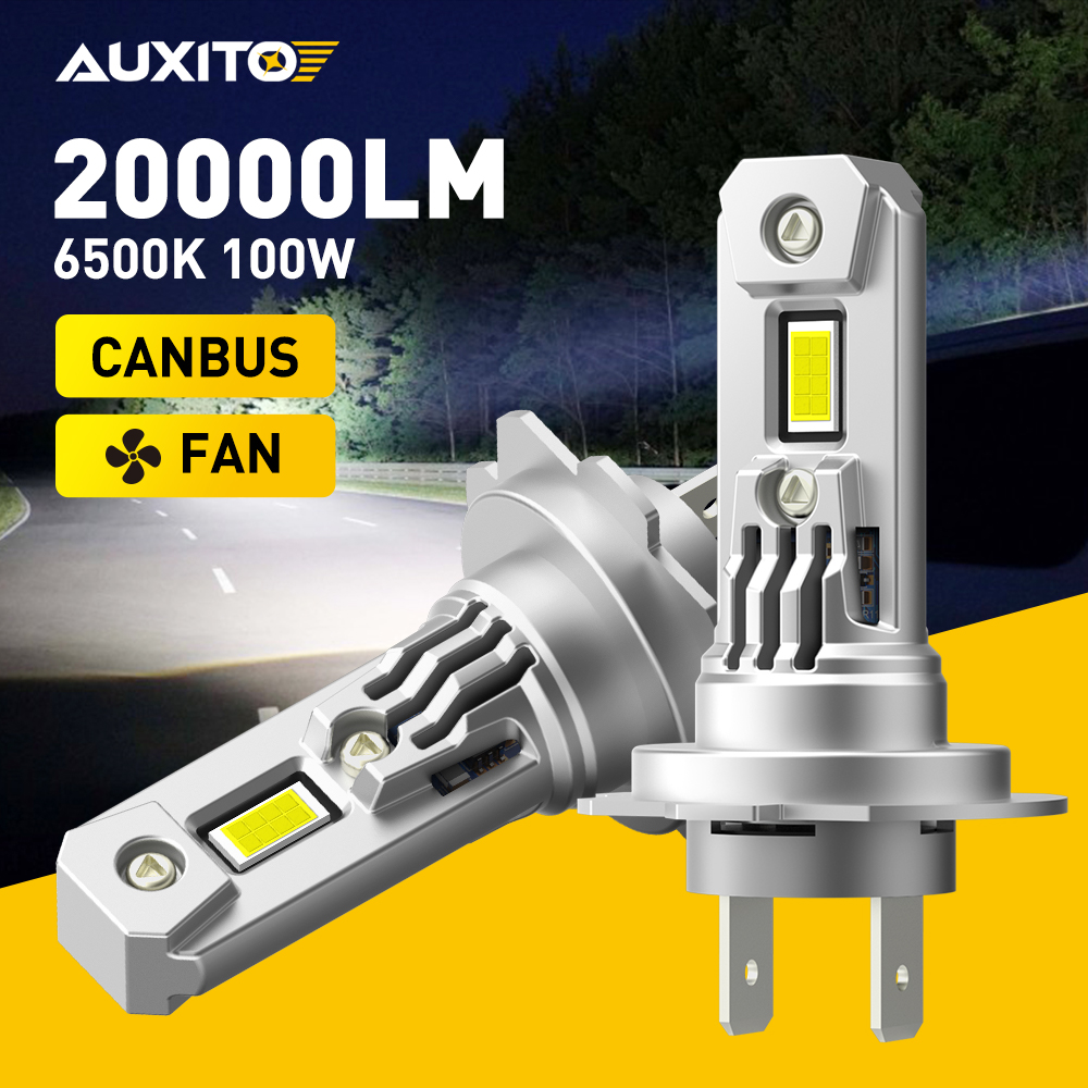 Led Headlight Bulb H7 20000Lm - 2 шт., автомобильные фары AUXITO, 100