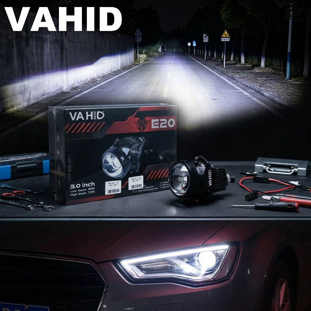 Laser Led Headlight Projector Lens - VAHID E20 2 шт. 3-дюймовые Bi-LED