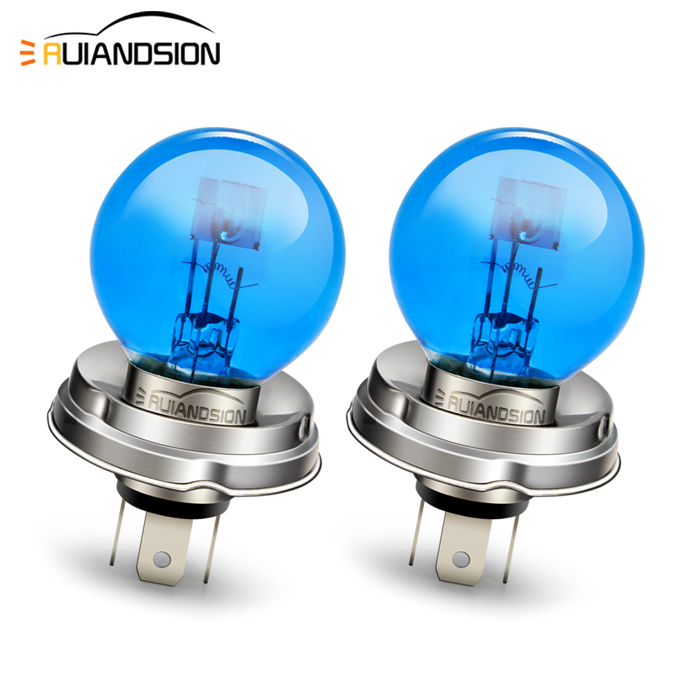 Motorcycle Led Headlight Bulb H4 - 2 шт. P45T H4 R2 Галогенная