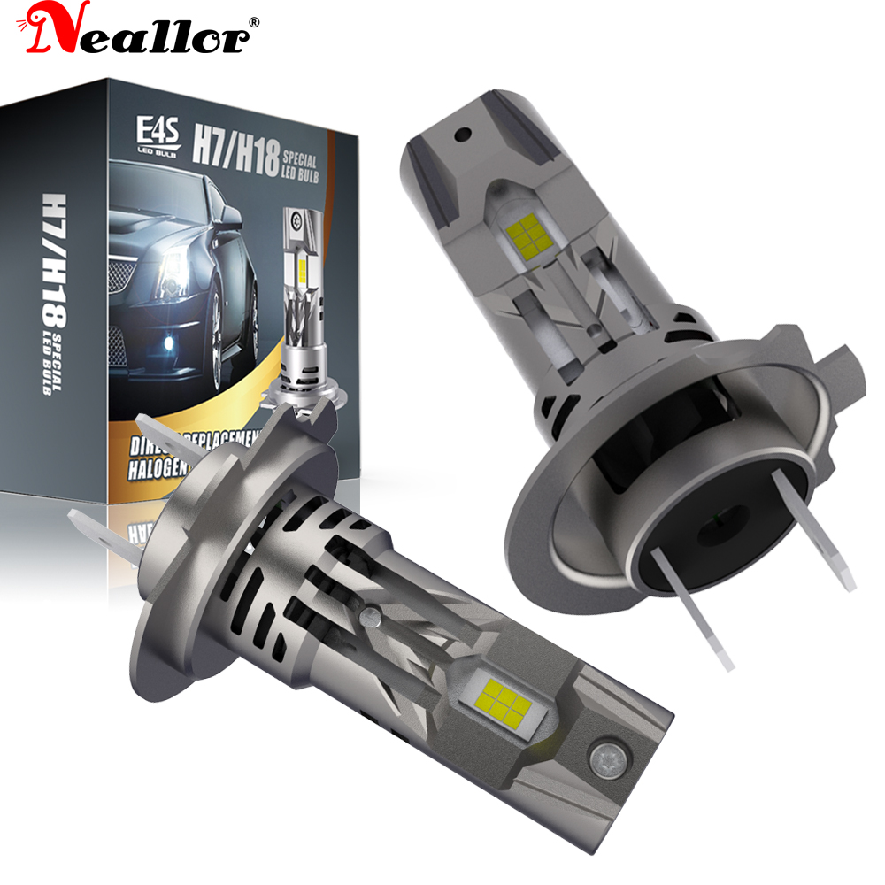 Led Headlight Bulb Canbus Error Free - 2 шт., Автомобильные светодиодные лампы H7