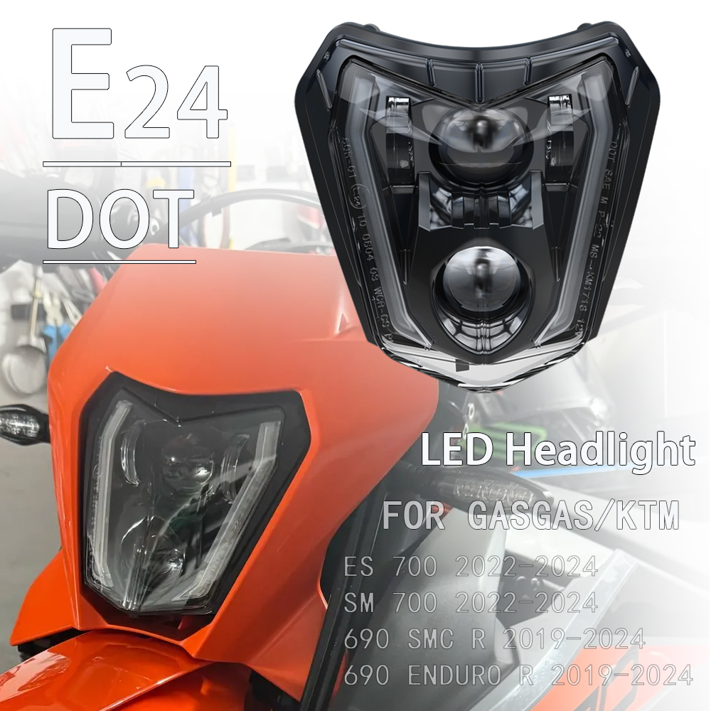 Motorcycle Led Headlight Bulb H4 - Светодиодная фара-маска для мотоциклов KTM 690