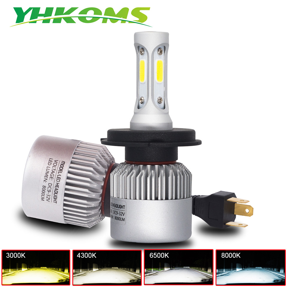 Car Led Bulb H1 H3 H8 H11 - YHKOMS H4 светодиодный лампы H7 H1