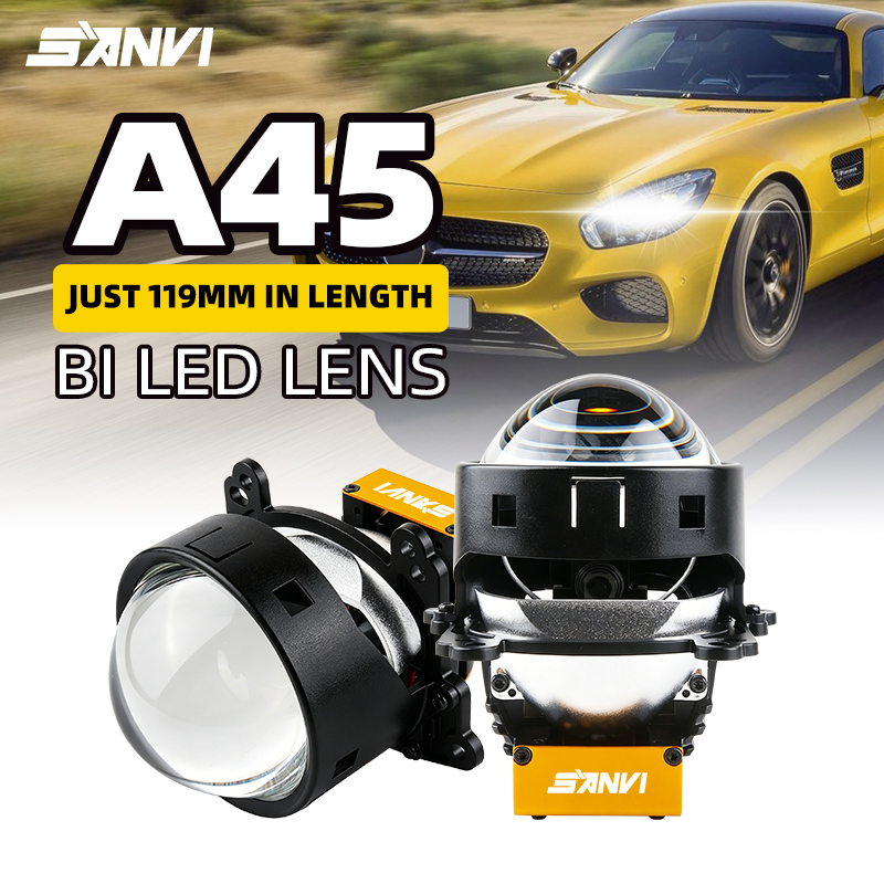 Bi Led Projector Lens 3 Inch - SANVI 6000K 3-дюймовые Bi-LED линзы A45
