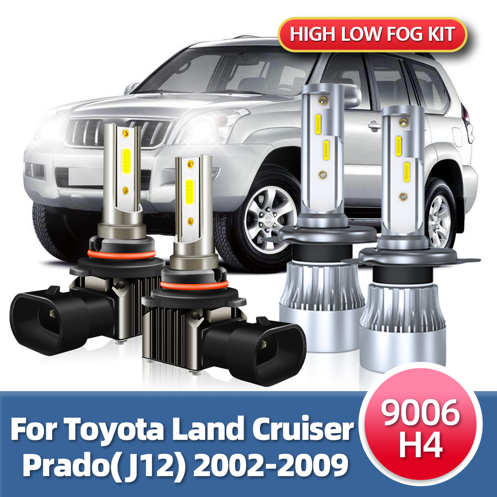 Led Headlight H4 Hi Lo 120W - Комбинированные 4 светодиодные фары CSP H4