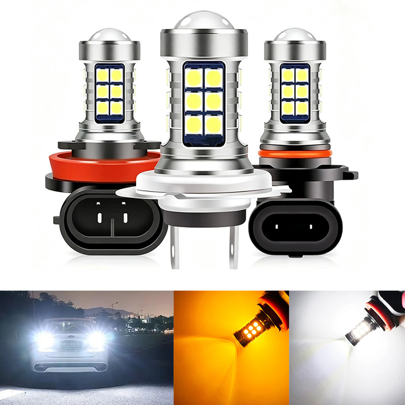 Led Fog Light H11 3000K Yellow - Комплект из 2 светодиодных противотуманных фар
