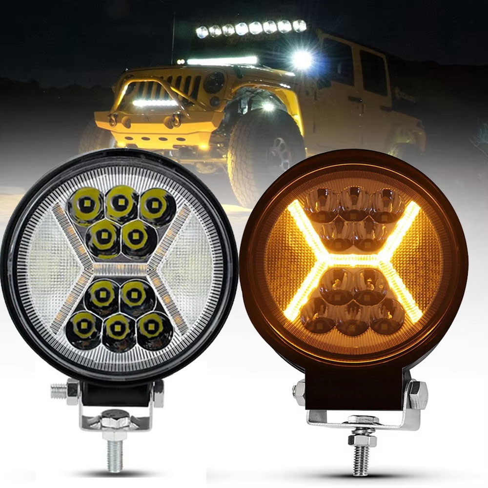 Led Work Light Bar 12 Inch Offroad - 4-дюймовые светодиодные рабочие фары, внедорожные прожекторы,