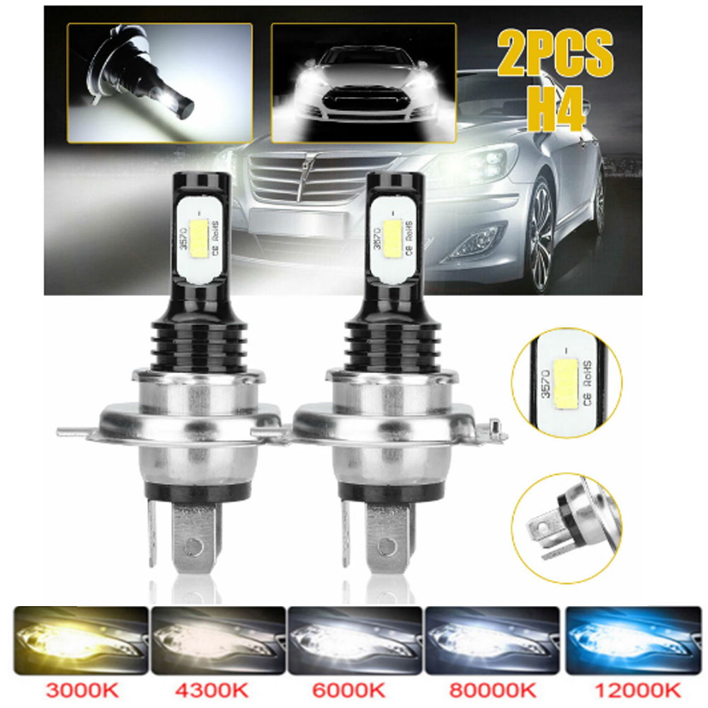 Car Led Headlight 9005 9006 - 2 шт., Автомобильные светодиодные лампы H4