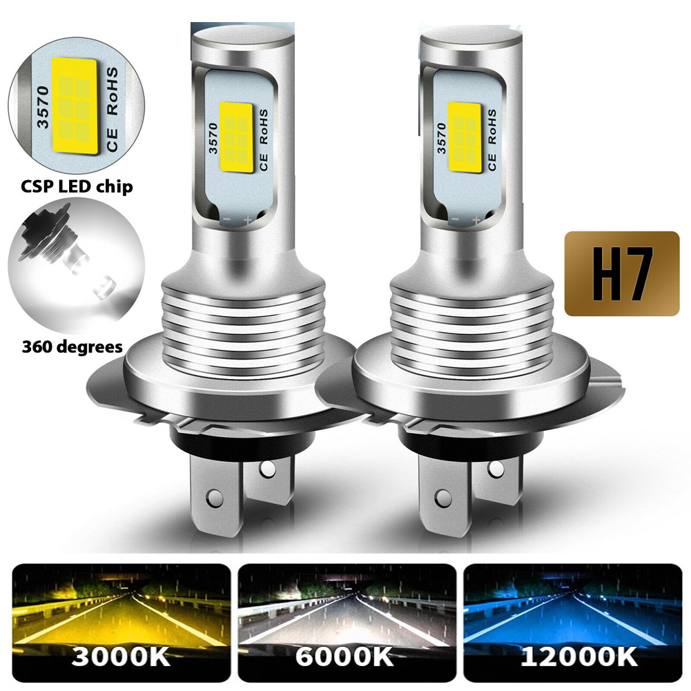 Led Headlight Bulb H7 20000Lm - 2 шт. H7 CSP Mini LED