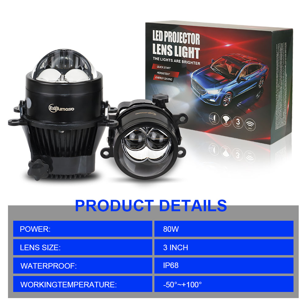 1/2 шт. 3-дюймовая линза K201  – обзор и цена Laser Led Headlight Projector Lens