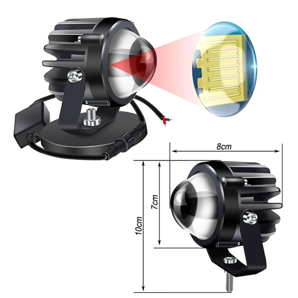 Проектор для мотоцикла, Лазерн – обзор и цена Laser Led Headlight Projector Lens