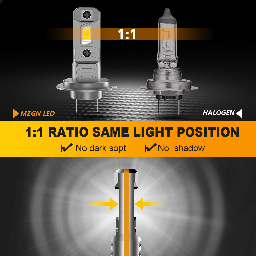 2 шт., галогенные лампы для ав – обзор и цена Led Headlight 6500K White 12000Lm