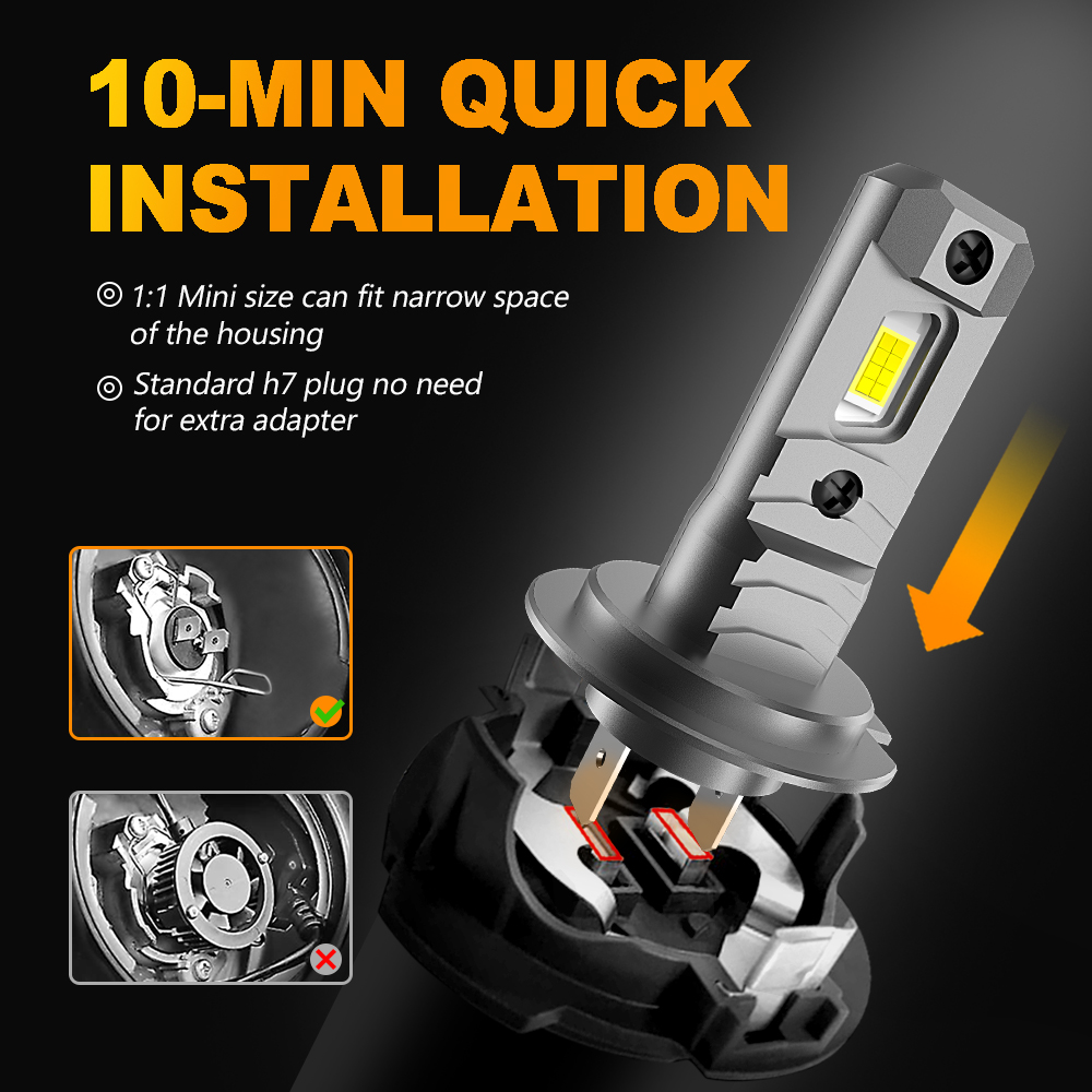 2 шт., галогенные лампы для ав – обзор и цена Led Headlight 6500K White 12000Lm