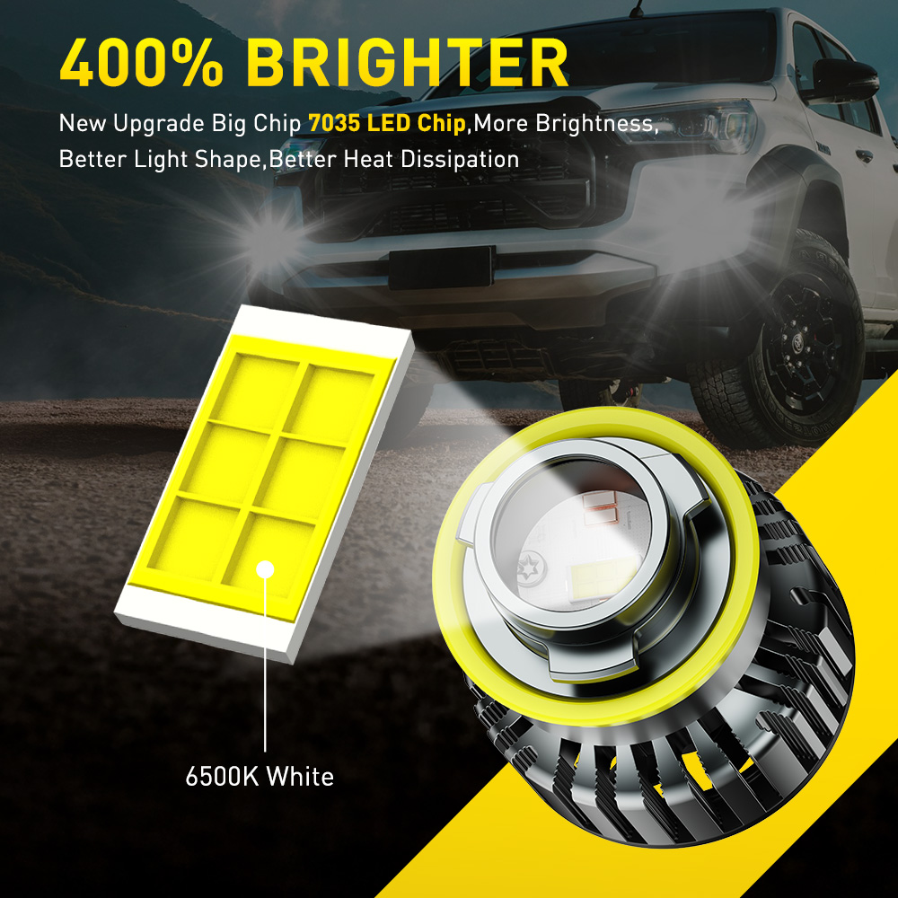 Комплект из 2 лазерных линз AU – обзор и цена Led Fog Light H11 3000K Yellow