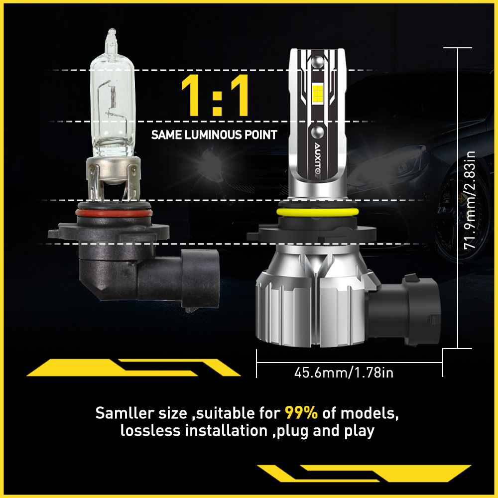 AUXITO 2 шт. 9006 HB4 H11 Свет – обзор и цена Car Led Headlight 9005 9006