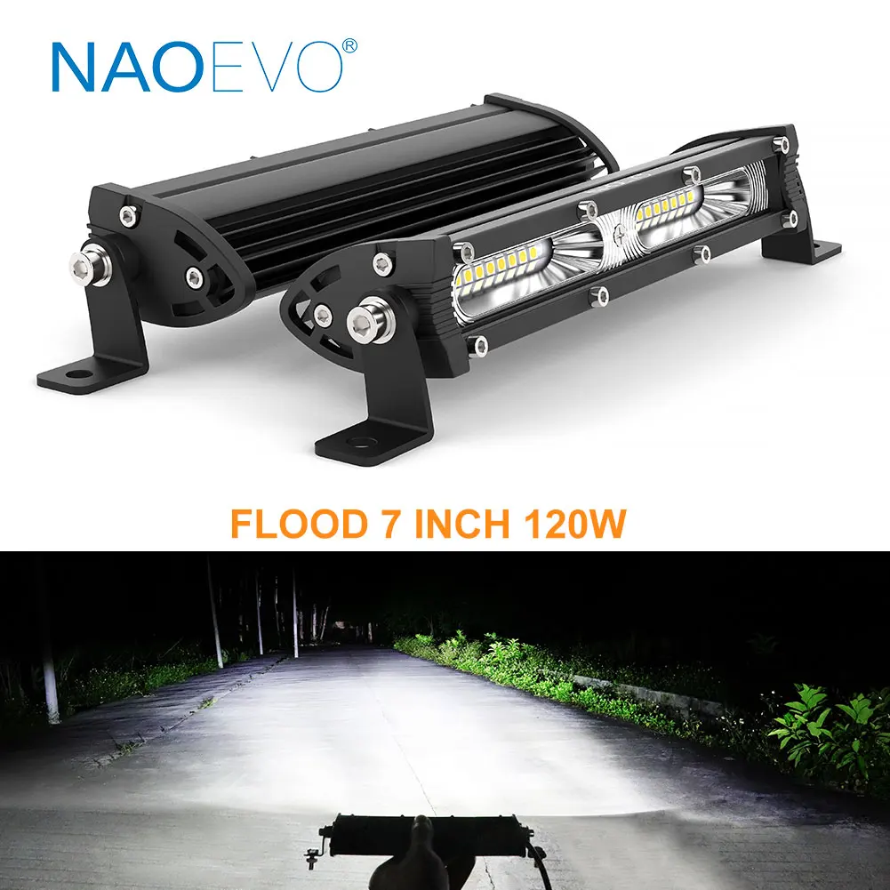 NAOEVO 4x4 Внедорожная светоди – обзор и цена Led Work Light Bar 12 Inch Offroad