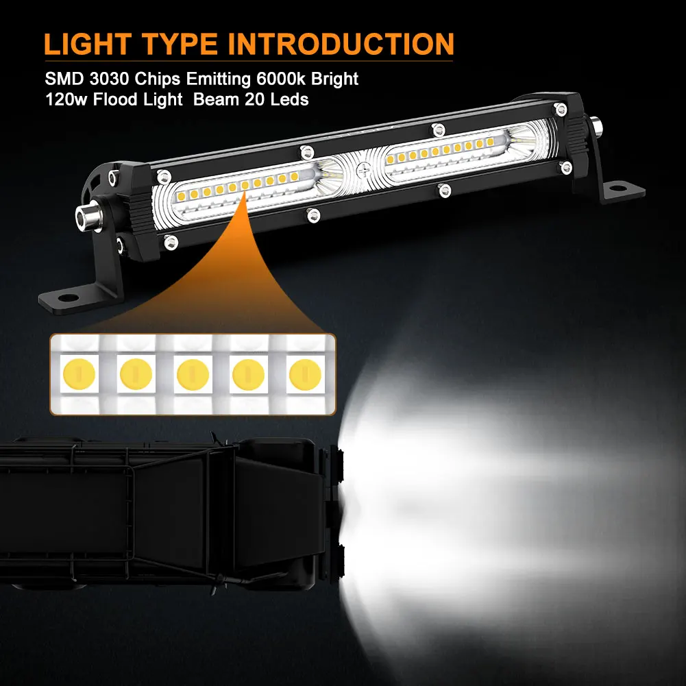 NAOEVO 4x4 Внедорожная светоди – обзор и цена Led Work Light Bar 12 Inch Offroad