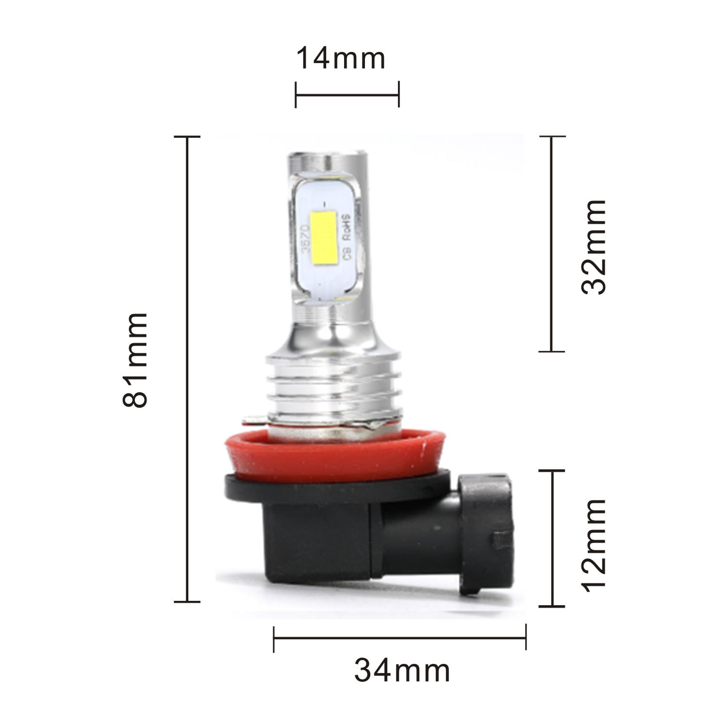 2 шт., Автомобильные противоту – обзор и цена Car Led Bulb H1 H3 H8 H11