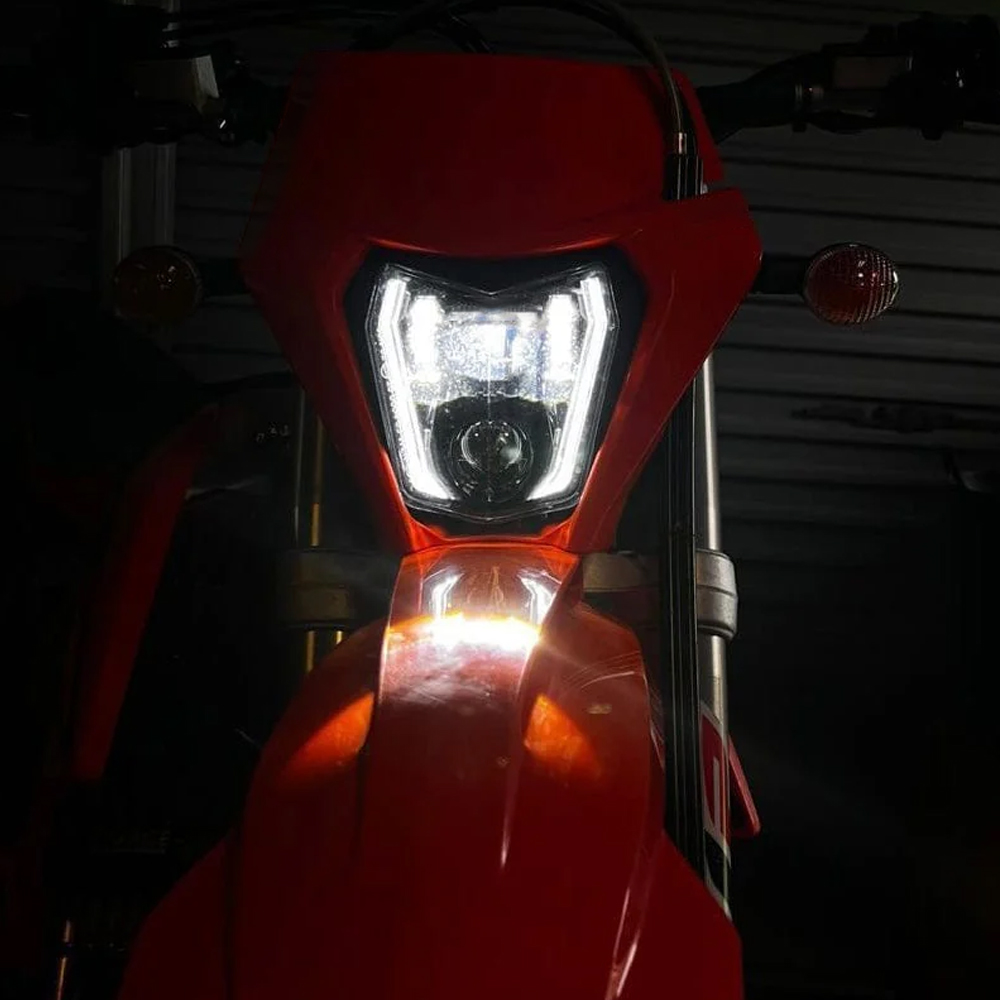 Светодиодная фара-маска для мо – обзор и цена Motorcycle Led Headlight Bulb H4