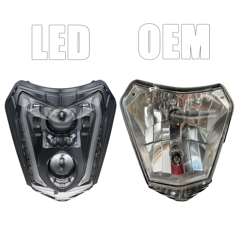 Светодиодная фара-маска для мо – обзор и цена Motorcycle Led Headlight Bulb H4