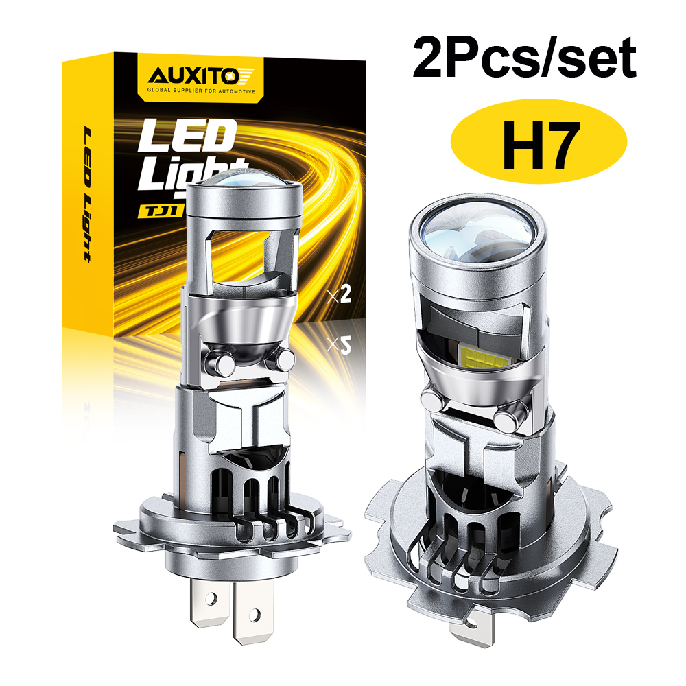 AUXITO 2 шт. H7 LED проекционн – обзор и цена Led Headlight Bulb H7 20000Lm