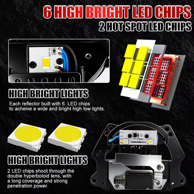 2 шт. Bi-LED линзы-проекторы 3 – обзор и цена Bi Led Projector Lens 3 Inch