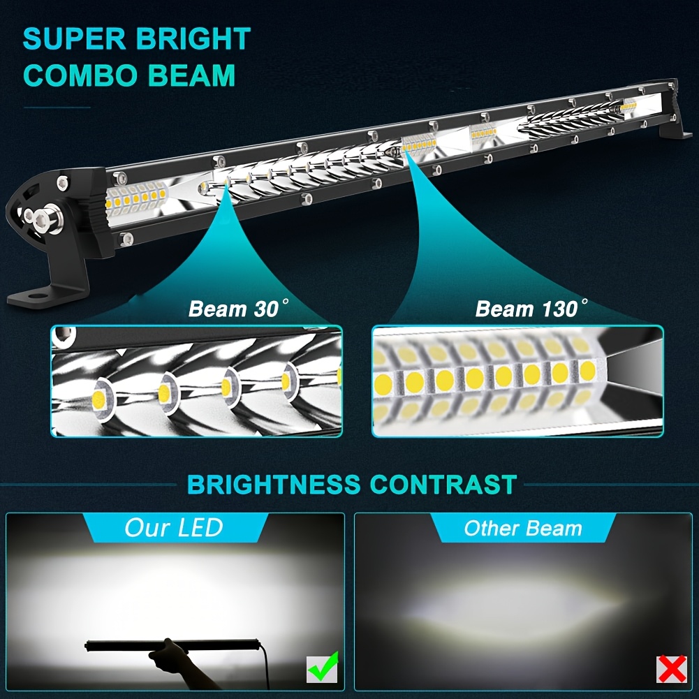20-дюймовый светодиодный тонки – обзор и цена Led Work Light Bar 12 Inch Offroad