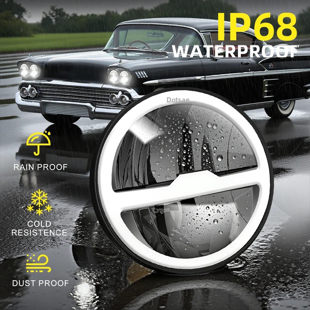 Светодиодная фара HAOLIDE 5.75 – обзор и цена Motorcycle Led Headlight Bulb H4