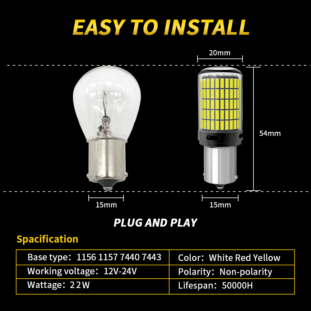 Oprah 2 шт. Супер яркие автомо – обзор и цена Led Tail Light Bulb Canbus