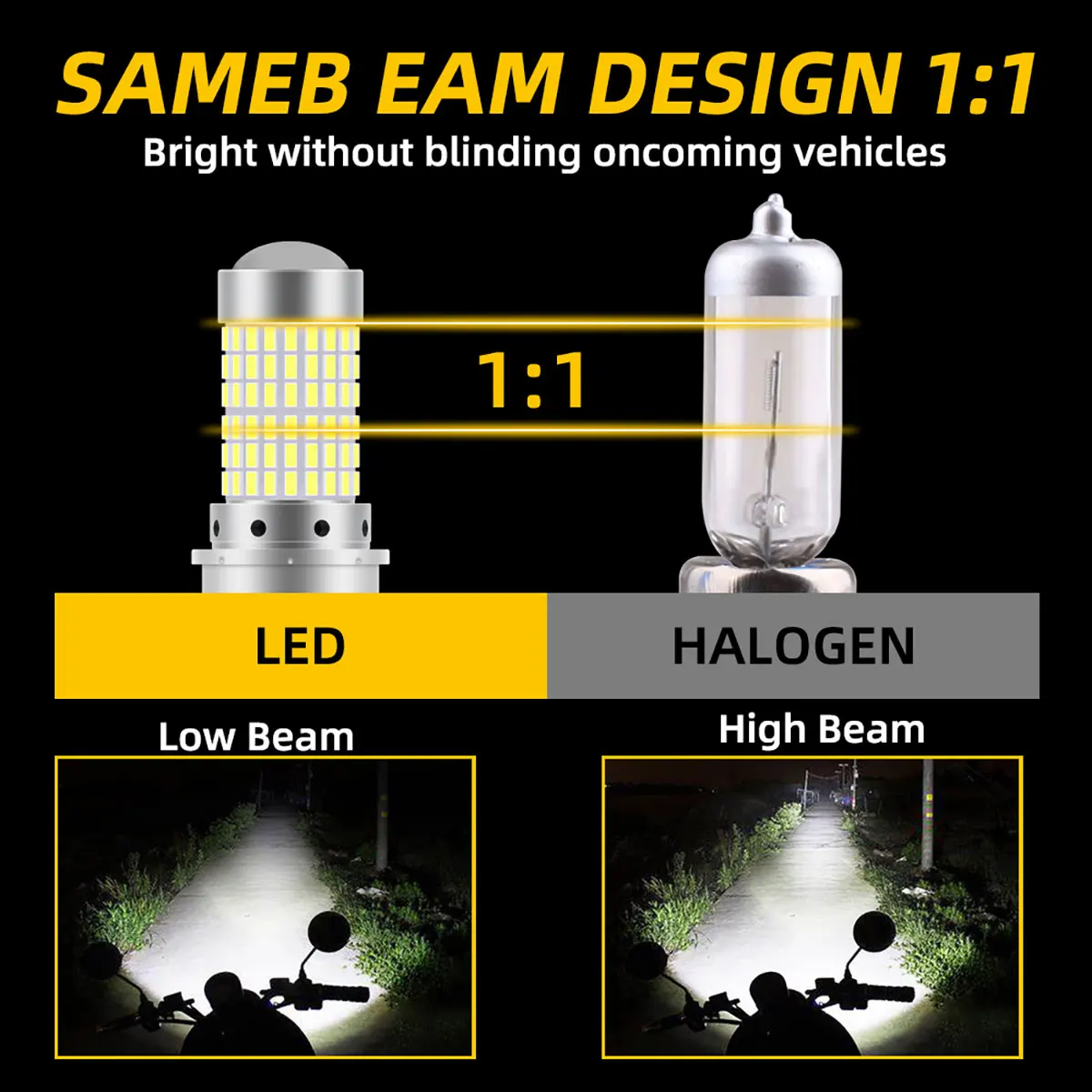 1 шт. 144SMD H4 P15D BA20D лам – обзор и цена Motorcycle Led Headlight Bulb H4