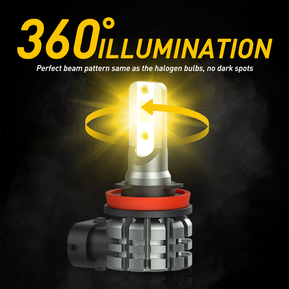 Светодиодные противотуманные ф – обзор и цена Led Fog Light H11 3000K Yellow