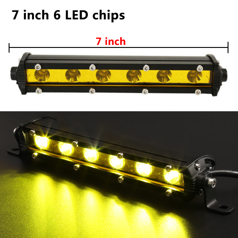 7-дюймовый лимонно-желтый рабо – обзор и цена Led Work Light Bar 12 Inch Offroad