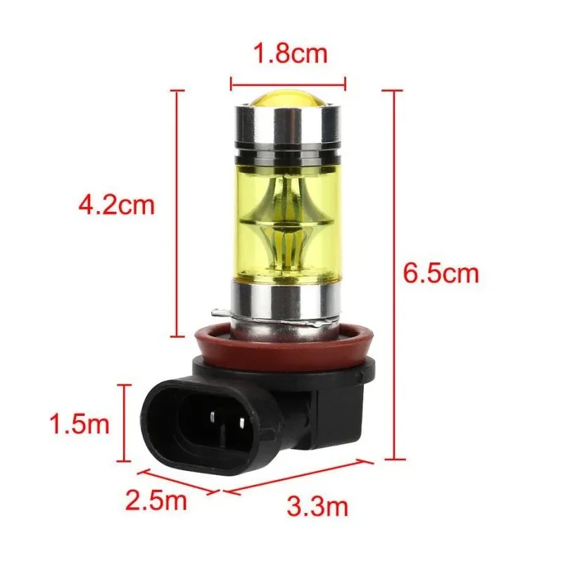 2 шт. светодиодных ламп H8 H11 – обзор и цена Led Fog Light H11 3000K Yellow