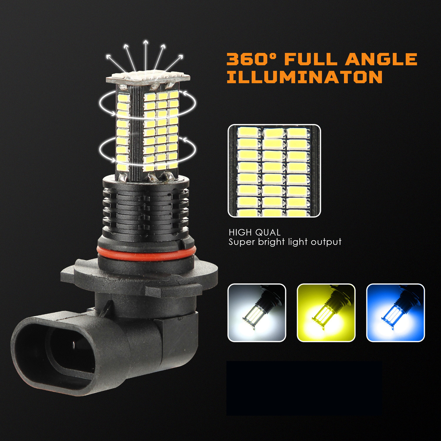 H8 LED H7 H11 Светодиодный Про – обзор и цена Led Fog Light H11 3000K Yellow
