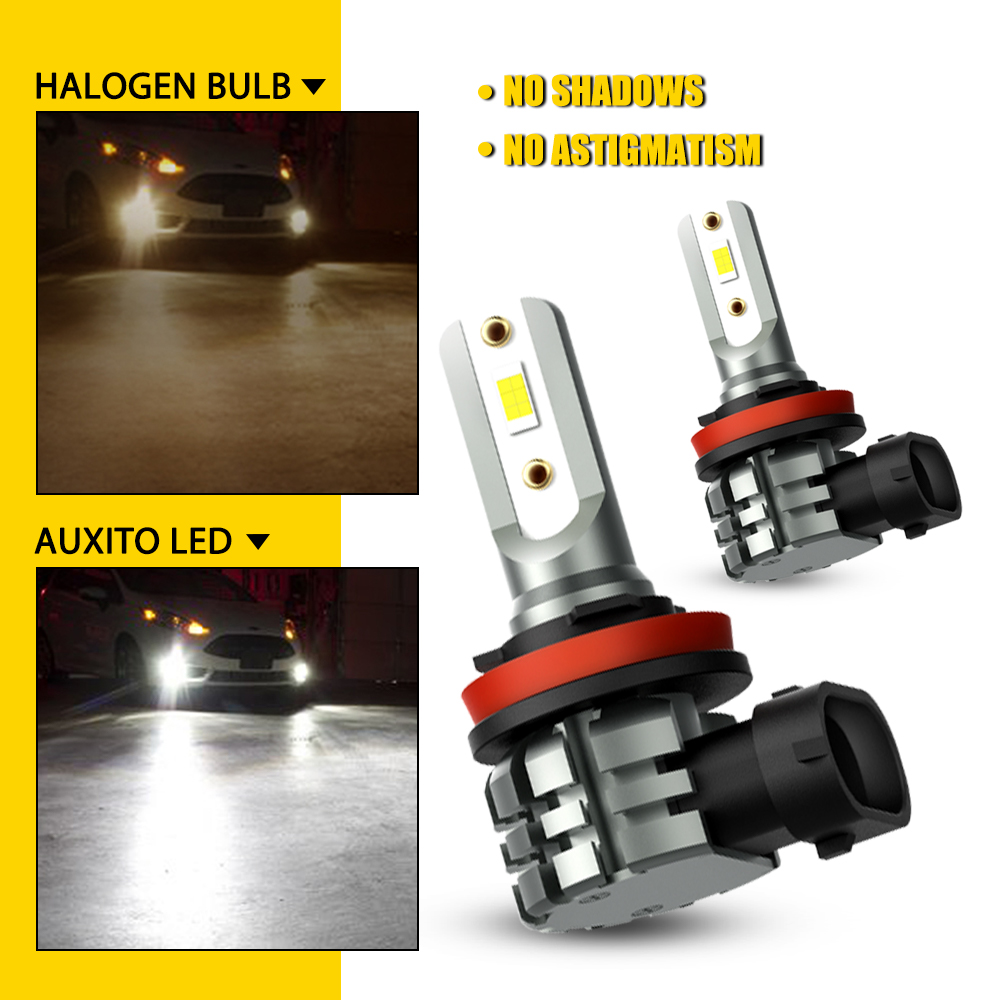 2 шт. светодиодные лампы AUXIT – обзор и цена Led Fog Light H11 3000K Yellow