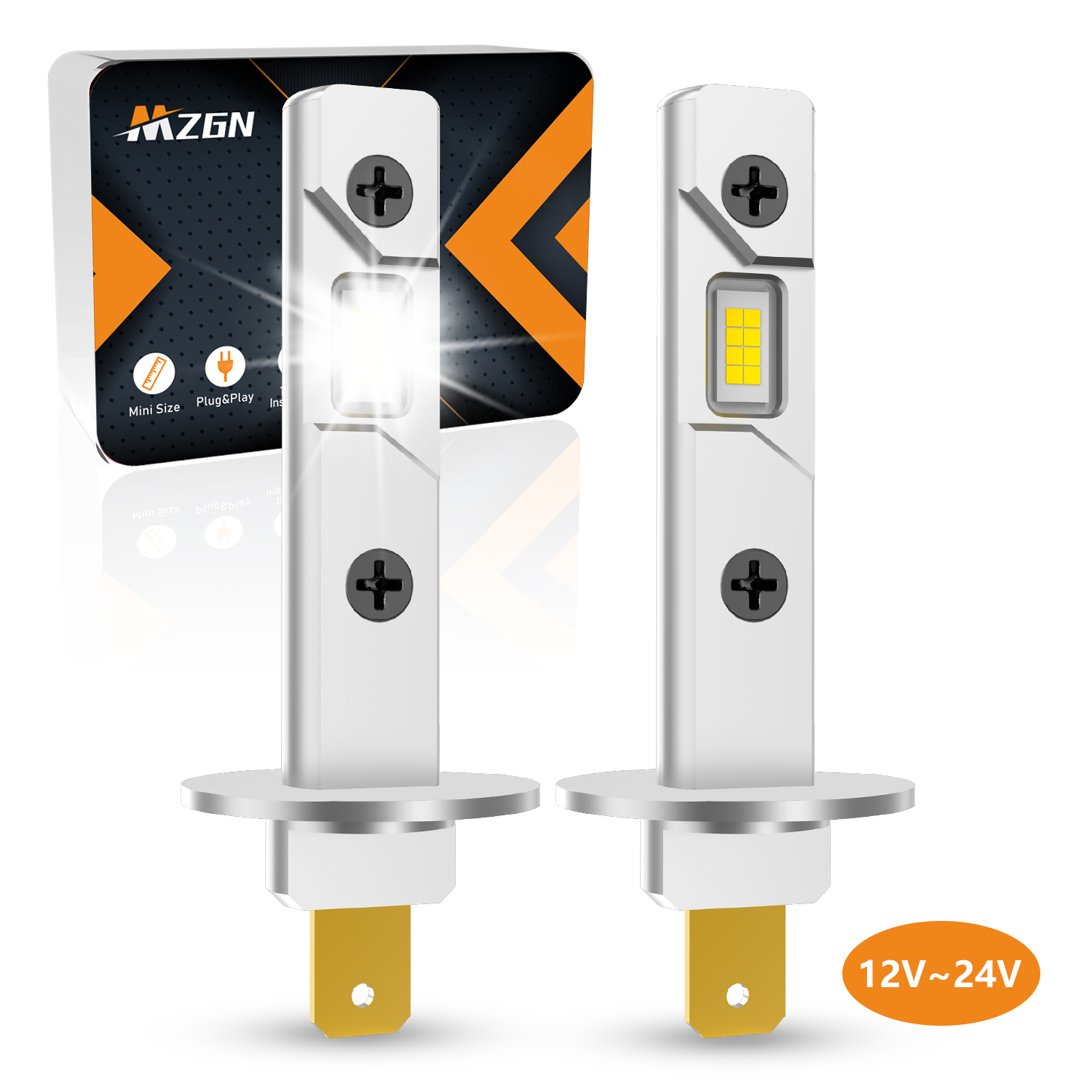 MZGN 2 шт. 6500 лм H1 лампа дл – обзор и цена Led Headlight 6500K White 12000Lm