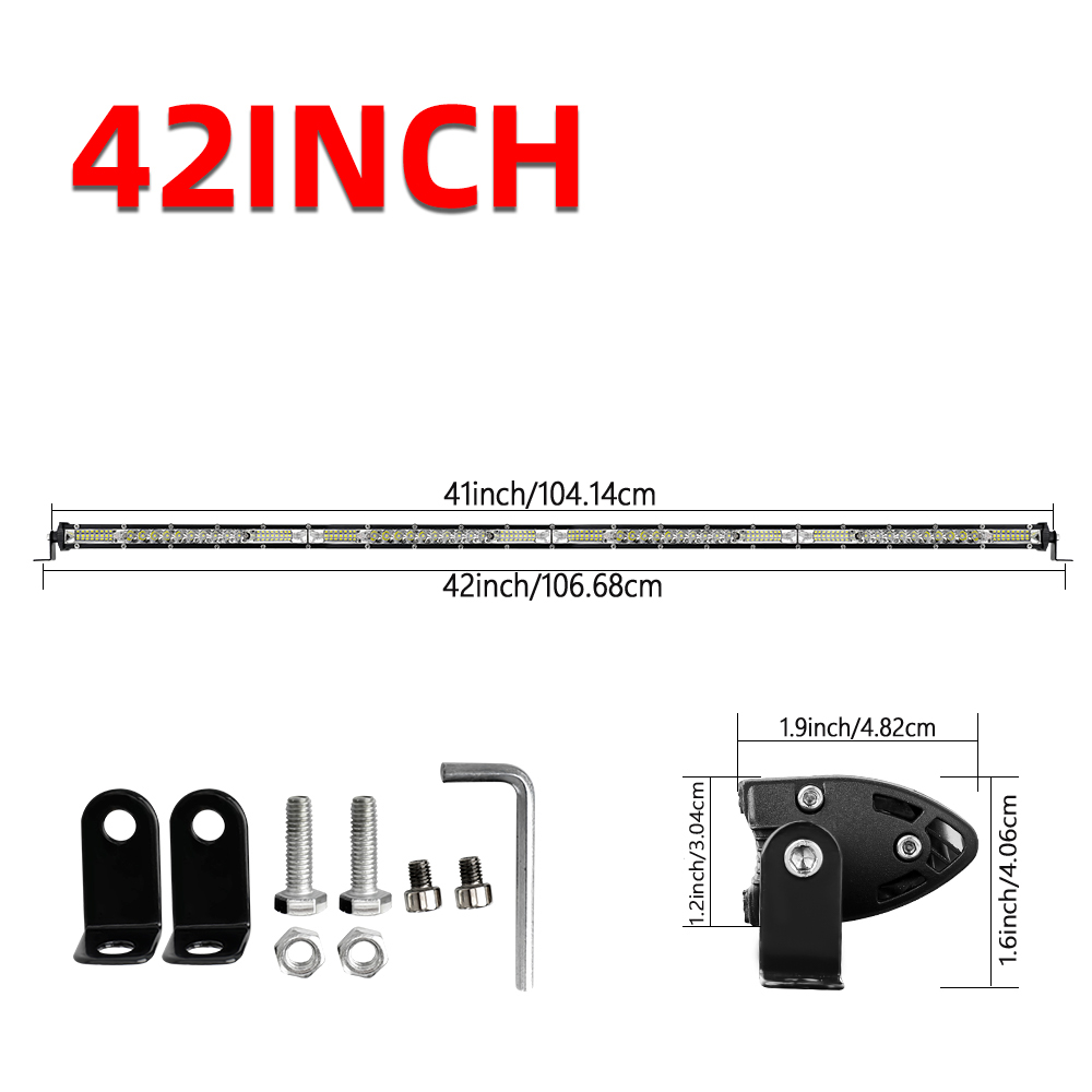 42-дюймовая однорядная ультрат – обзор и цена Led Work Light Bar 12 Inch Offroad