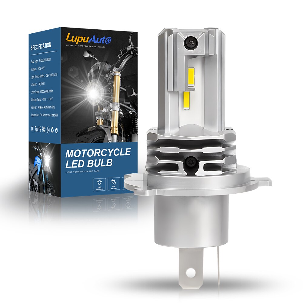 1 шт. H4 светодиодная лампа дл – обзор и цена Motorcycle Led Headlight Bulb H4