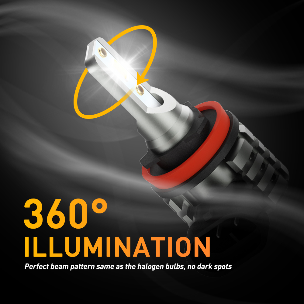 AUXITO 2шт L6 LED H8 H11 Желты – обзор и цена Led Fog Light H11 3000K Yellow