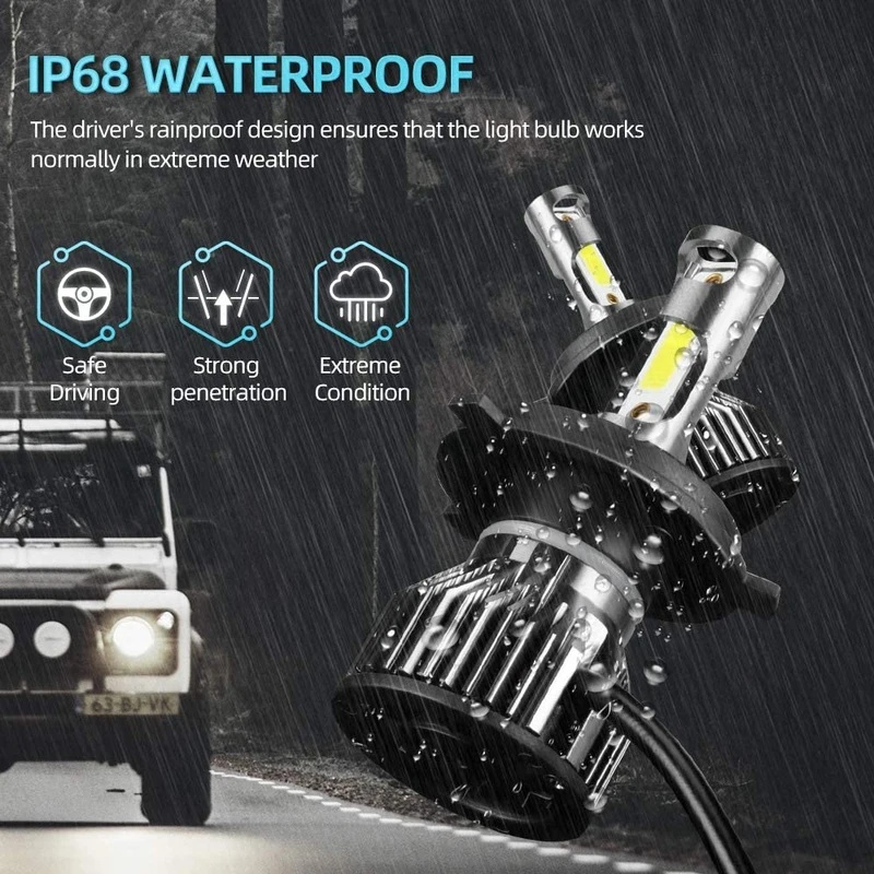 120W H4 мотоциклетная светодио – обзор и цена Led Headlight H4 Hi Lo 120W