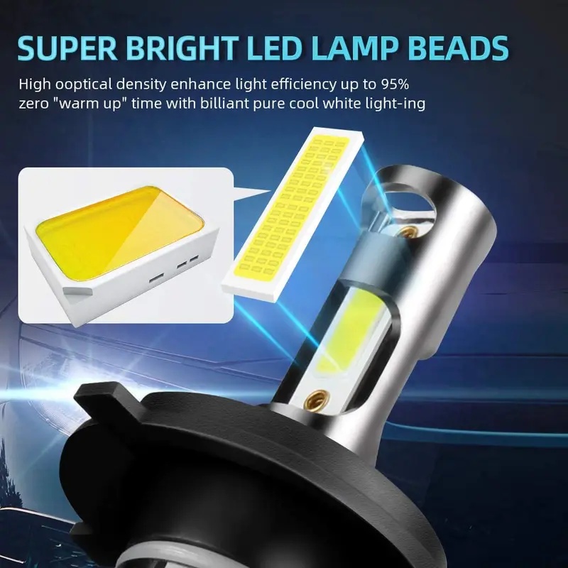 120W H4 мотоциклетная светодио – обзор и цена Led Headlight H4 Hi Lo 120W