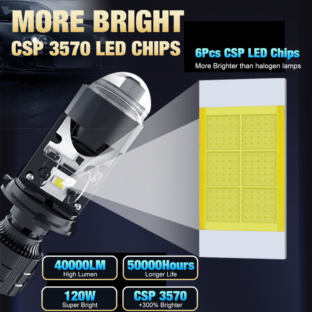 2 шт., двойные светодиодсветод – обзор и цена Led Headlight H4 Hi Lo 120W