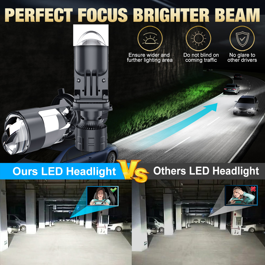 2 шт., двойные светодиодсветод – обзор и цена Led Headlight H4 Hi Lo 120W