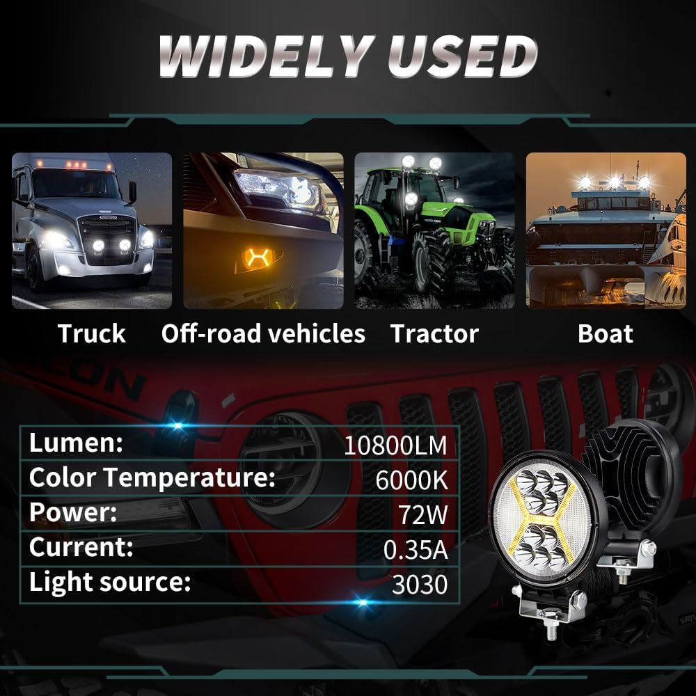 4-дюймовые светодиодные рабочи – обзор и цена Led Work Light Bar 12 Inch Offroad
