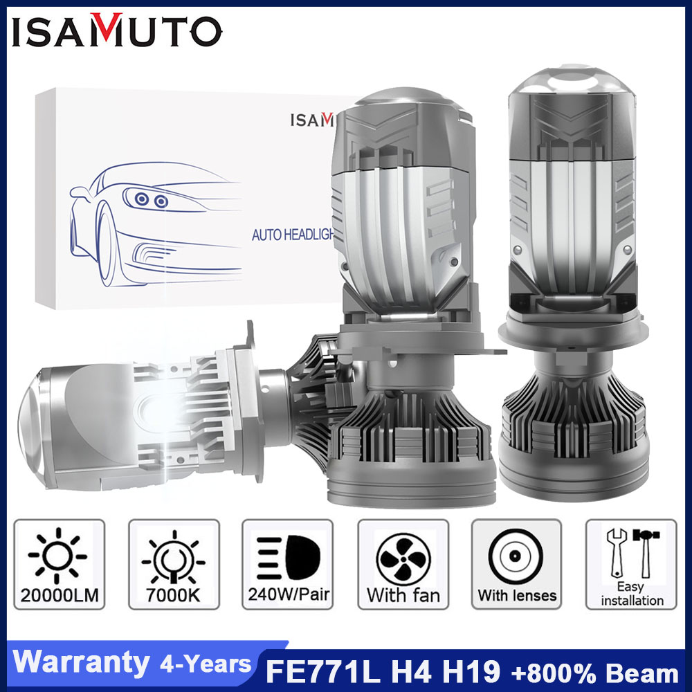 ISAMUTO FE771L Светодиодная фа – обзор и цена Led Headlight H4 Hi Lo 120W