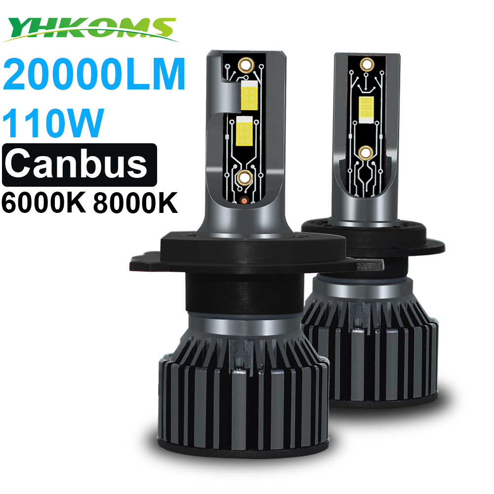 YHKOMS Автомобильные фары Canb – обзор и цена Led Headlight Bulb H7 20000Lm