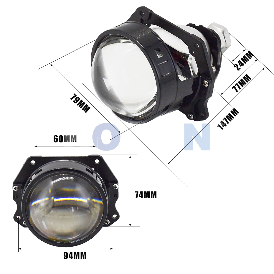Ronan 40 Вт 3 дюйма Bi-Led объ – обзор и цена Car Led Headlight 9005 9006