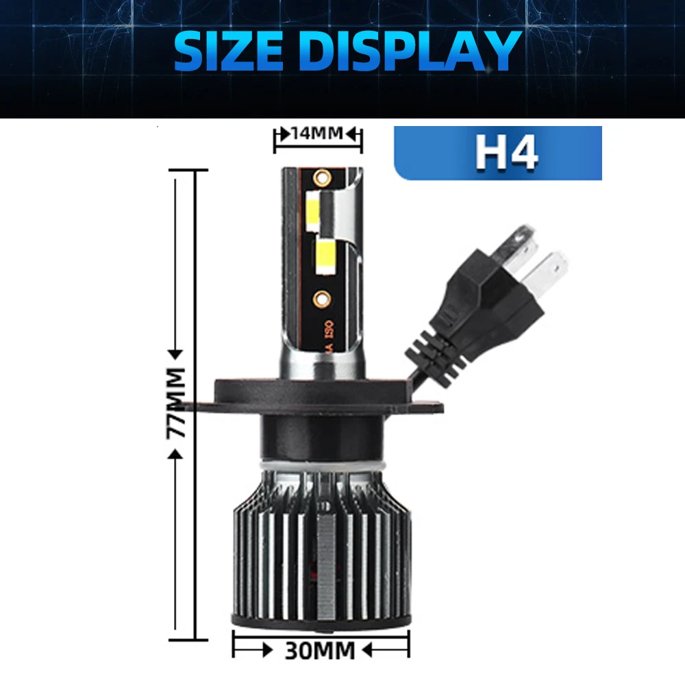 H4 светодиодный фара мотоцикла – обзор и цена Motorcycle Led Headlight Bulb H4