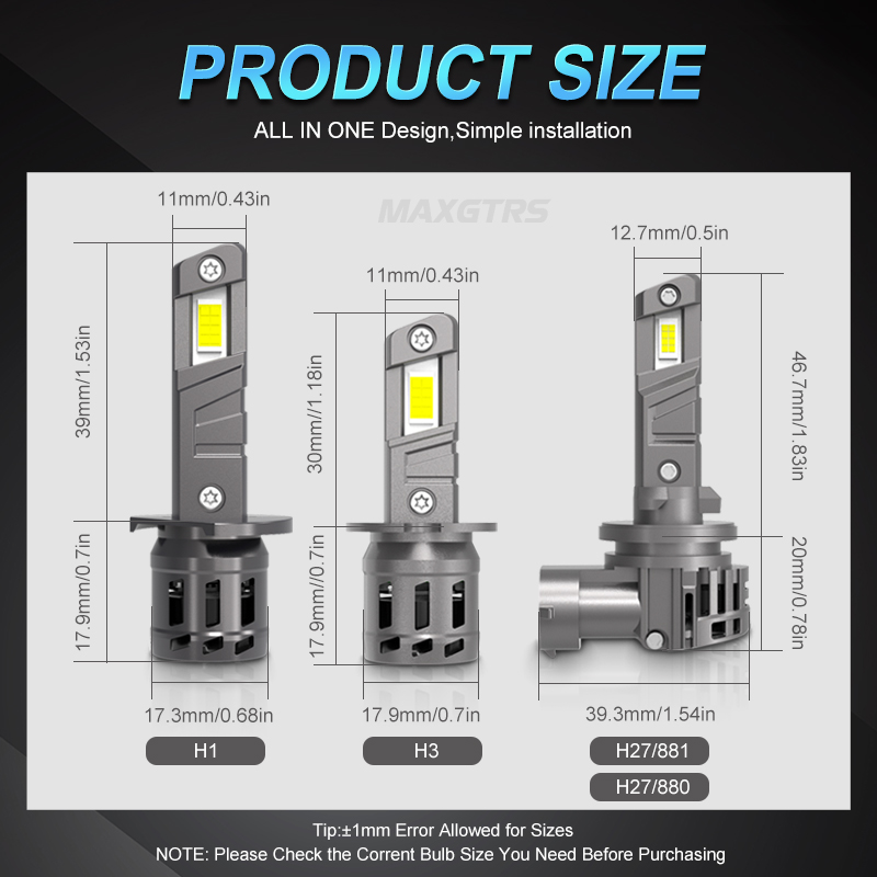 2 шт. 20000LM H8 H11 H7 Светод – обзор и цена Led Headlight Bulb H7 20000Lm
